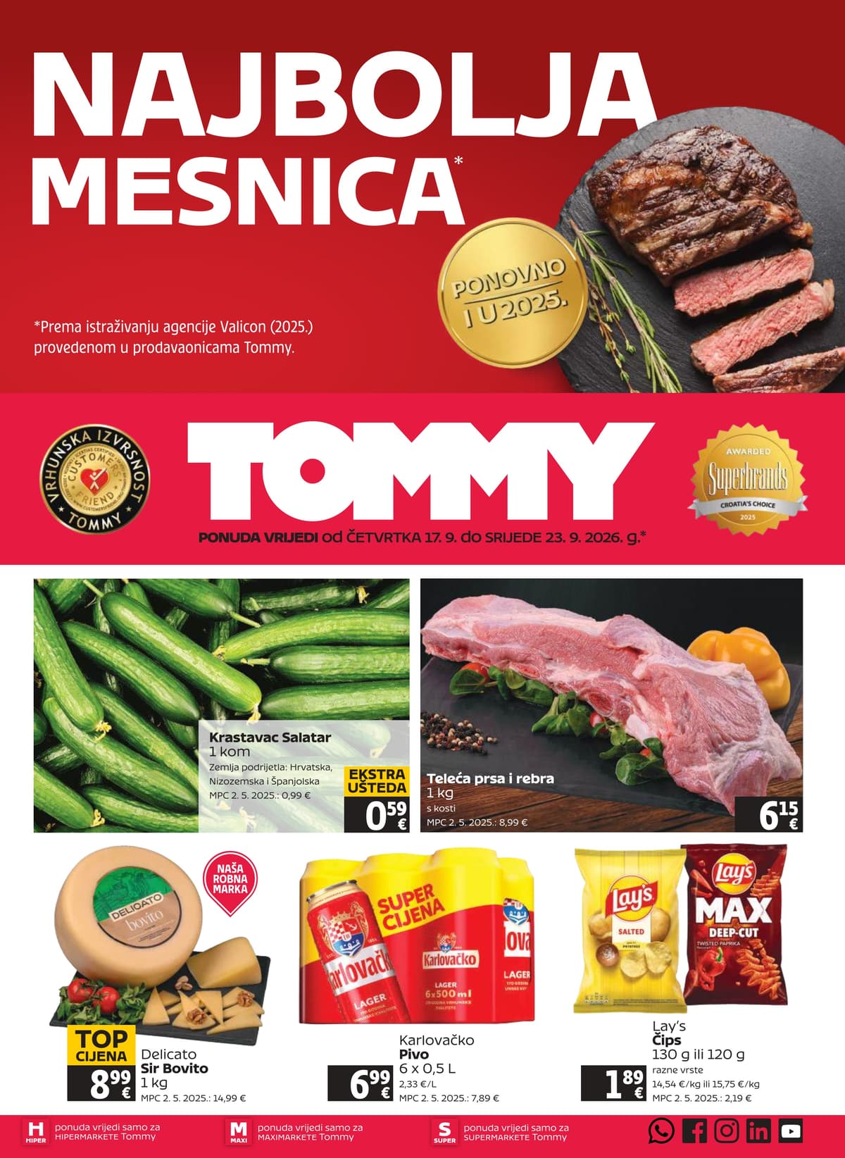 Stranica 1. Tommy kataloga - Tjedna Akcija od 17.09.2026.