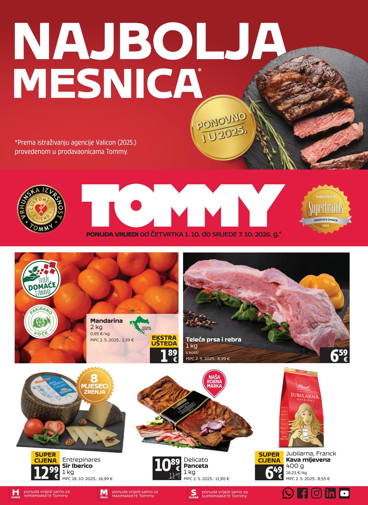 Stranica 1. Tommy kataloga - Tjedna Akcija od 05.10.2026.