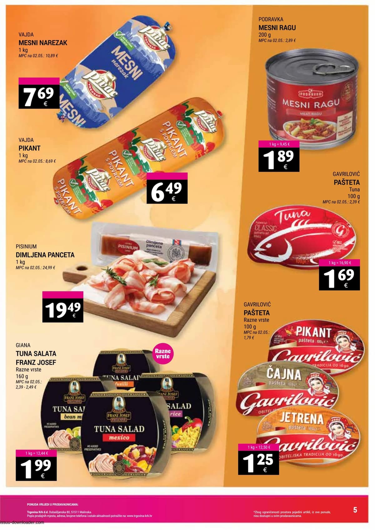 Stranica 5. Trgovina Krk kataloga - Tjedna Akcija od 08.04.2026.