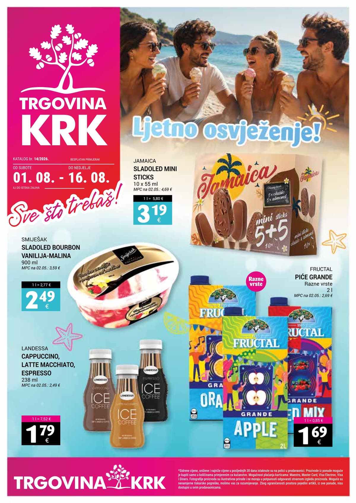 Stranica 1. Trgovina Krk kataloga - Akcijska Ponuda od 03.08.2026.