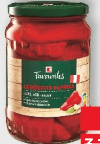Favourites paprika pečena 680 g Akcija u trgovini Kaufland