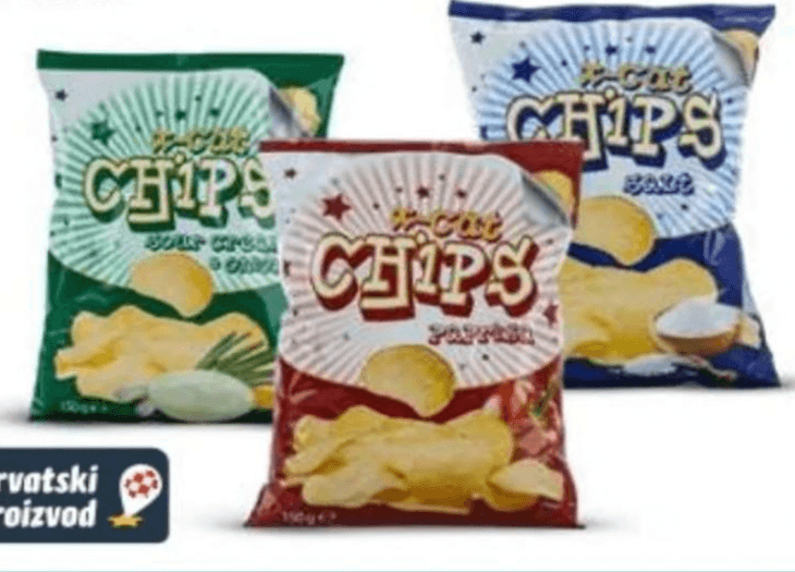 #Chips rebrasti čips 150 g Akcija u trgovini Eurospin