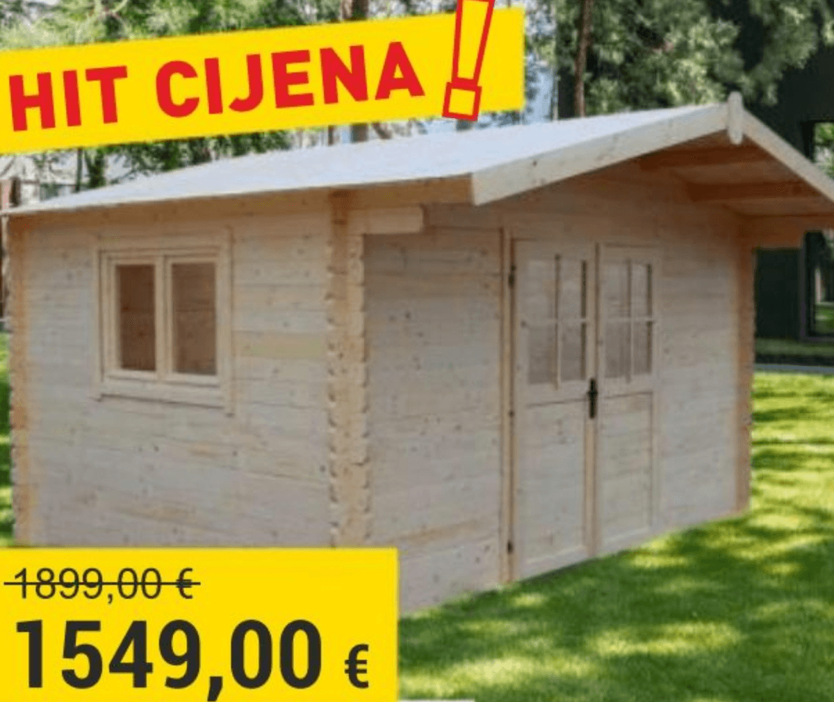 Vrtna kućica Max 400x300x269 cm Akcija u trgovini Merkury