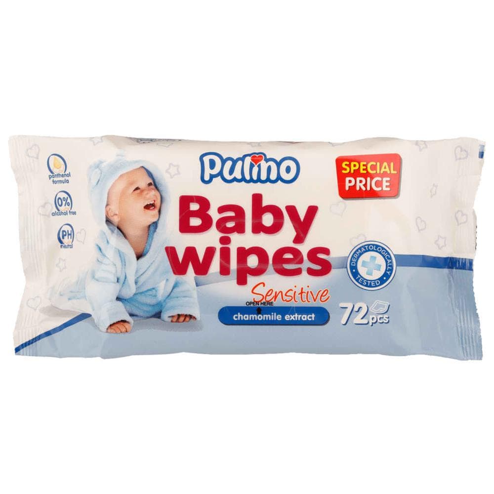 Pulino Maramice vlažne Baby Sensitive 72 kom Akcija u trgovini NTL