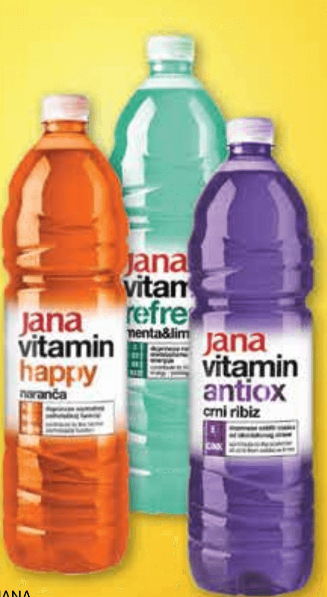 Jana Vitamin funkcionalna voda 1.5 l Akcija u trgovini Konzum