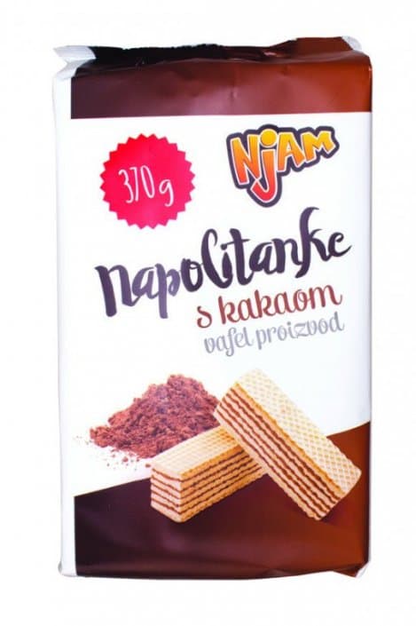 Njam Napolitanke 370 g Akcija u trgovini Trgovina Krk