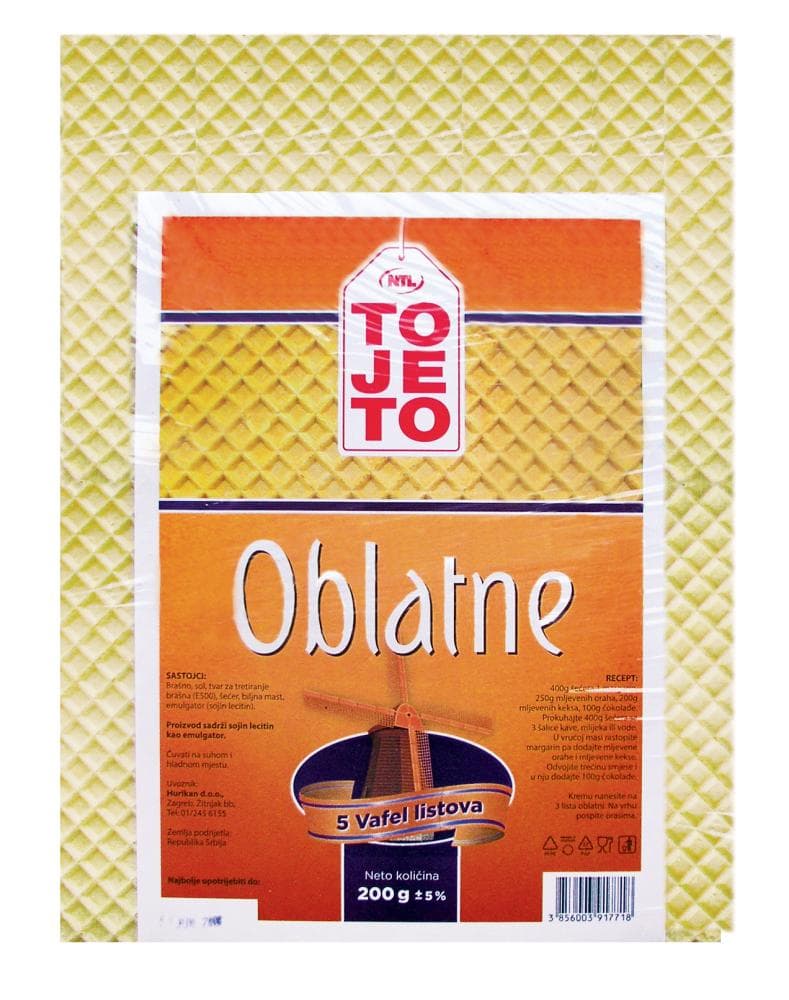 Oblatne 200 g ToJeTo Akcija u trgovini NTL