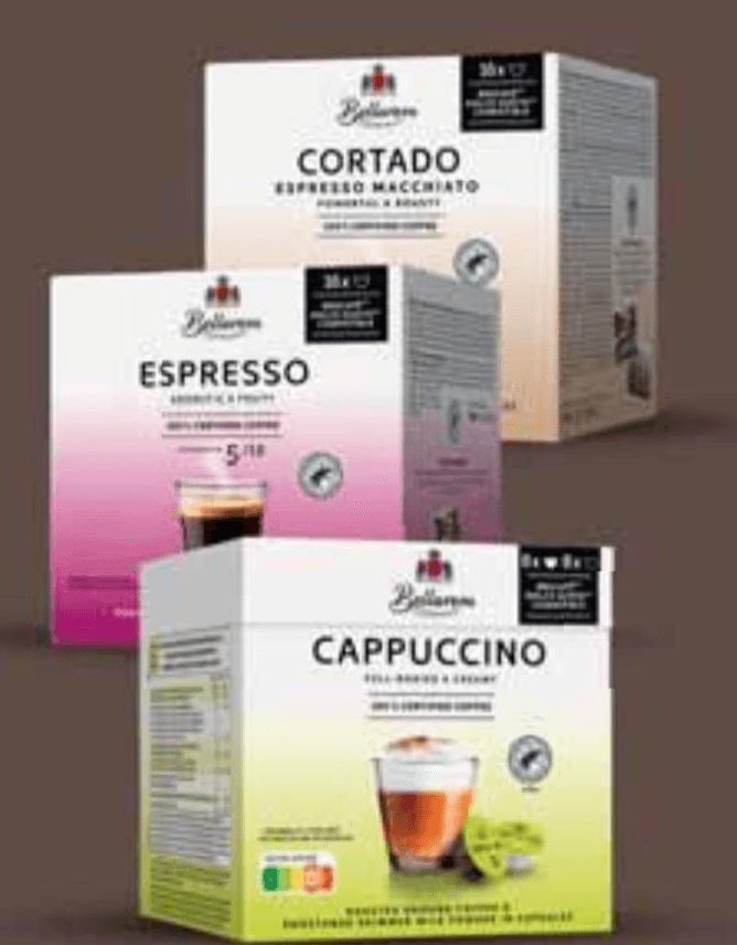 Bellarom espresso, cappuccino ili cortado kapsule 96 g - 186,4 g Akcija u trgovini Lidl