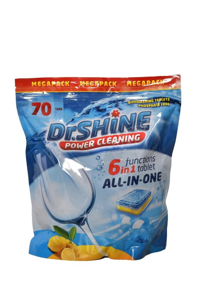 Dr. Shine tablete za strojno pranje posuđa All in One 70 kom Akcija u trgovini KTC