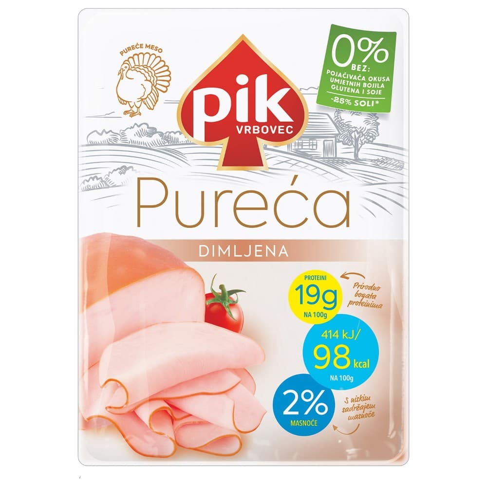 PIK Pureća dimljena šunka naresci 100 g Akcija u trgovini Ribola
