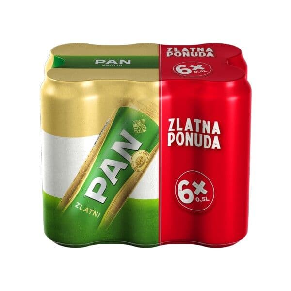 Zlatni Pan Pivo 6 x 0.5 l Akcija u trgovini Ribola