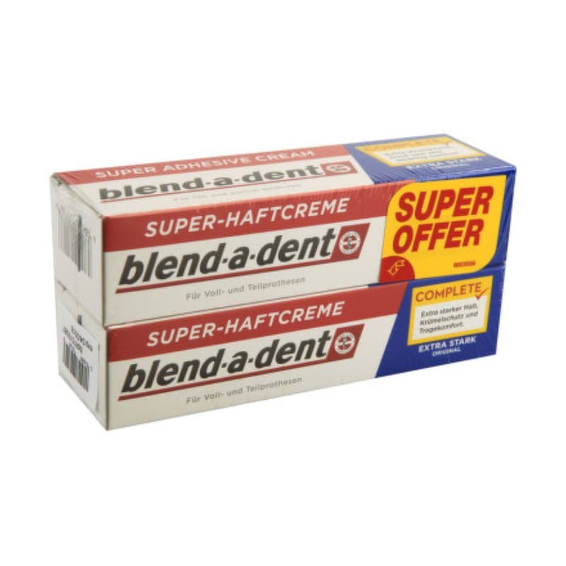 Krema za učvršćivanje proteza Blend a dent 2x47 g blend-a-dent Akcija u trgovini KTC