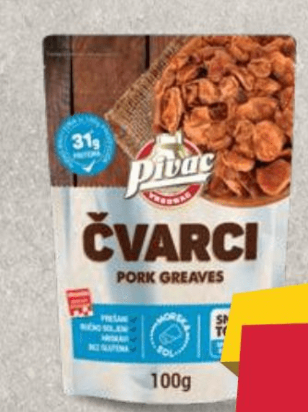 Pivac čvarci 100 g Akcija u trgovini Plodine