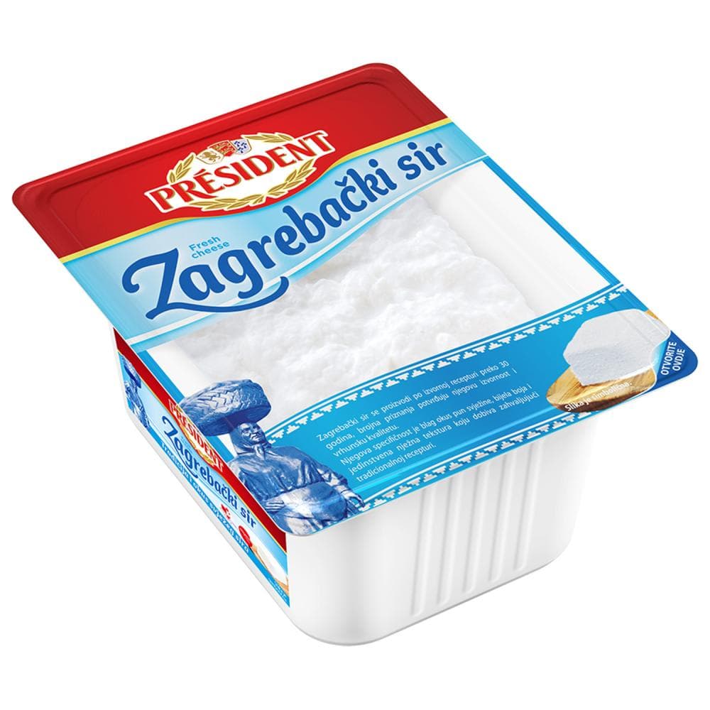 Sir zagrebački 375 g President Akcija u trgovini NTL