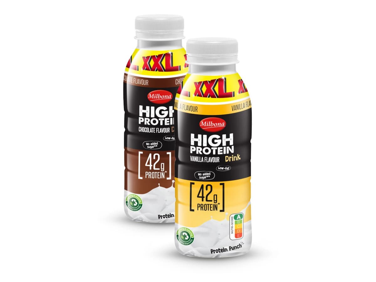 Milbona High protein napitak XXL 420 g Akcija u trgovini Lidl