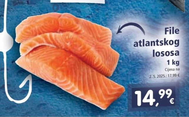 File atlantskog lososa 1 kg Akcija u trgovini Spar