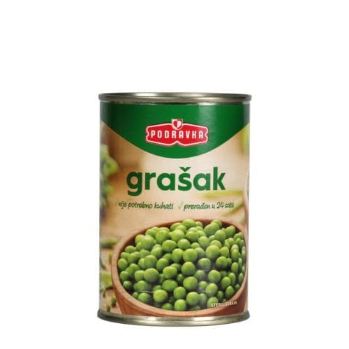 Podravka grašak 420 g Akcija u trgovini Bakmaz