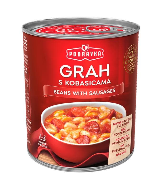 Grah s kobasicom Podravka 400 g Akcija u trgovini Djelo