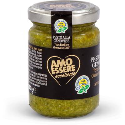 Pesto alla Genovese bez češnjaka premium 130 g AMO ESSERE Akcija u trgovini Eurospin