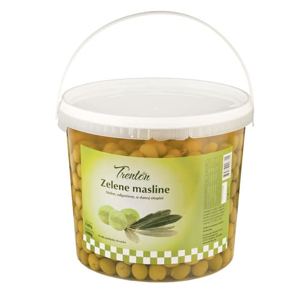 Masline zelene 5500 g/3000 g Trenton Akcija u trgovini Stanić Diskont