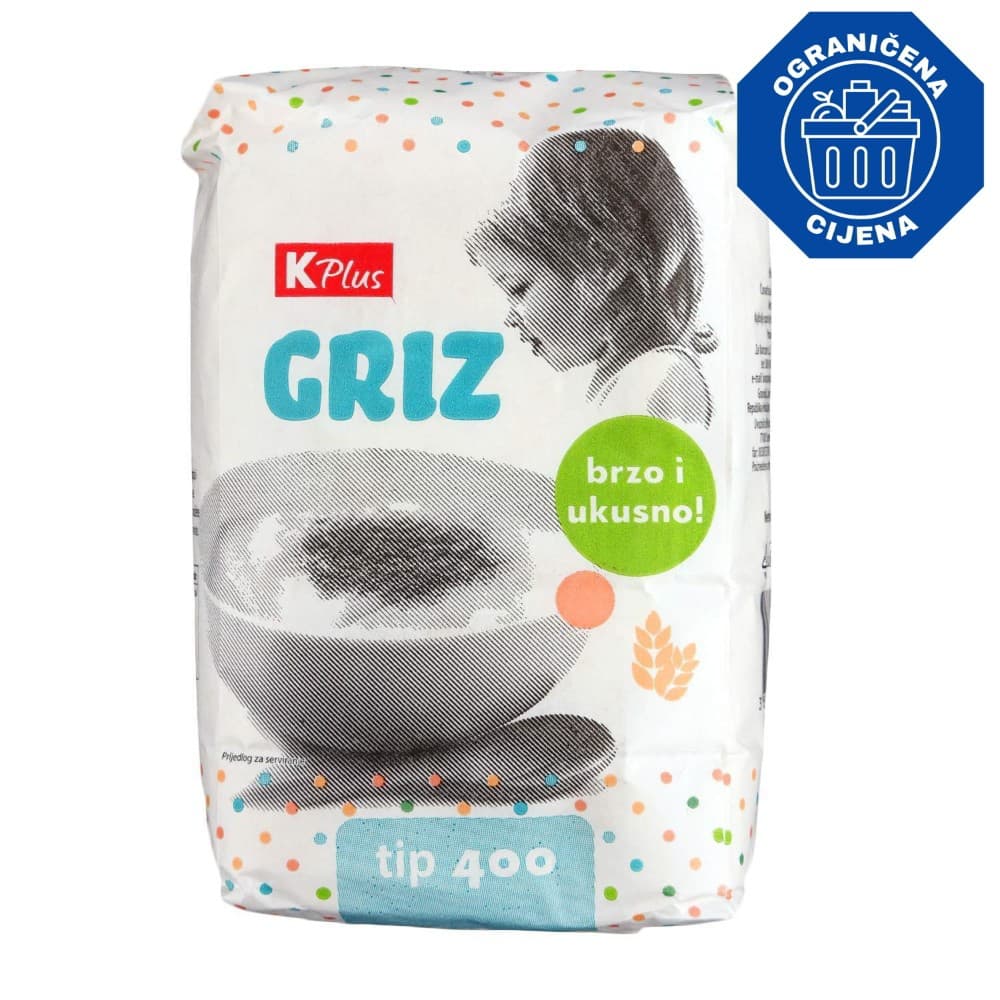 K Plus griz 1 kg Akcija u trgovini Konzum