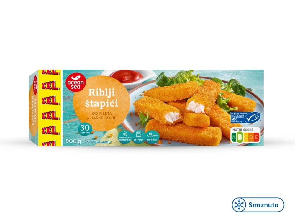 Ocean Sea panirani riblji štapići 900 g Akcija u trgovini Lidl