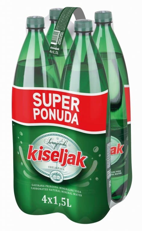 Mineralna voda Sarajevski kiseljak 4 x 1,5 L Akcija u trgovini Spar