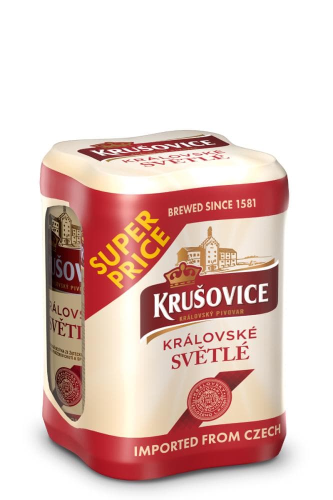Krušovice pivo 4x0,5l Akcija u trgovini Konzum