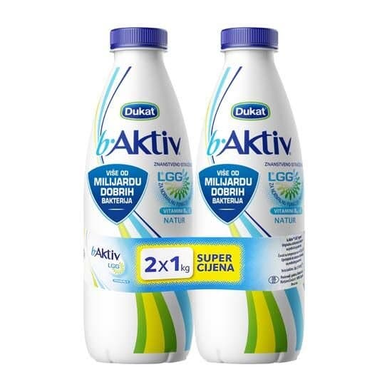 Dukat B Aktiv 2x 1 kg Akcija u trgovini Plodine