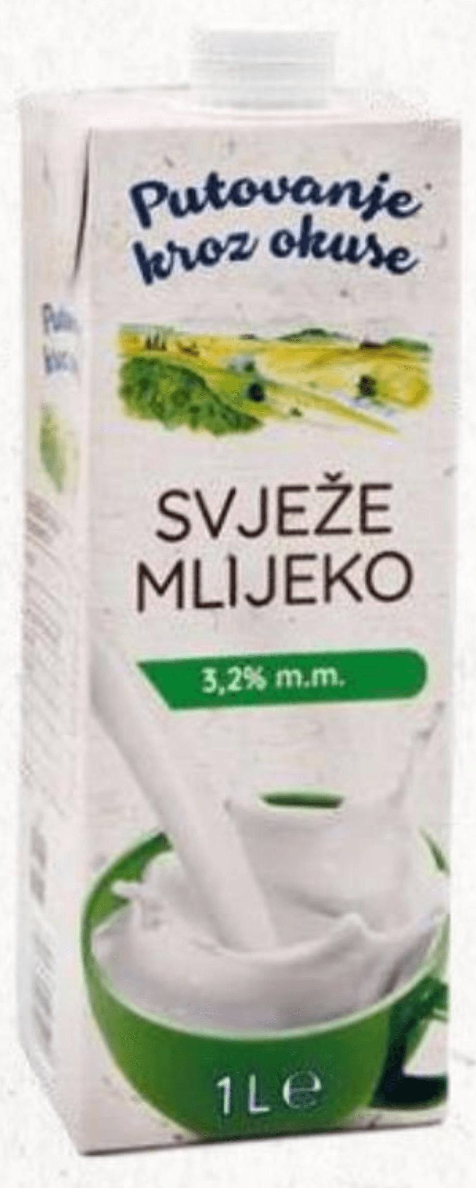 Svježe mlijeko 3,2% m.m. 1 L Putovanje kroz okuse Akcija u trgovini Eurospin