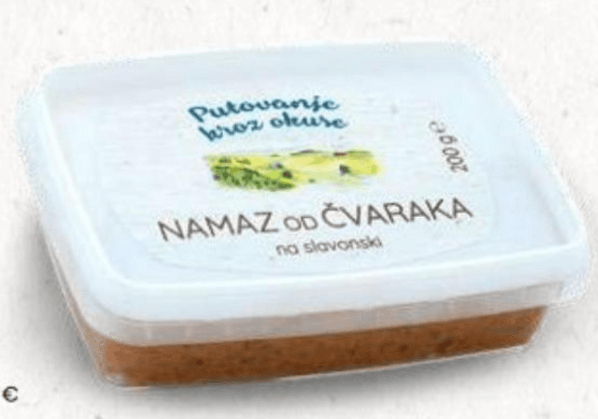 Namaz od čvaraka na Slavonski 200 g Akcija u trgovini Eurospin