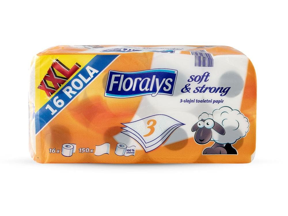 Floralys toaletni papir XXL 16 rola Akcija u trgovini Lidl