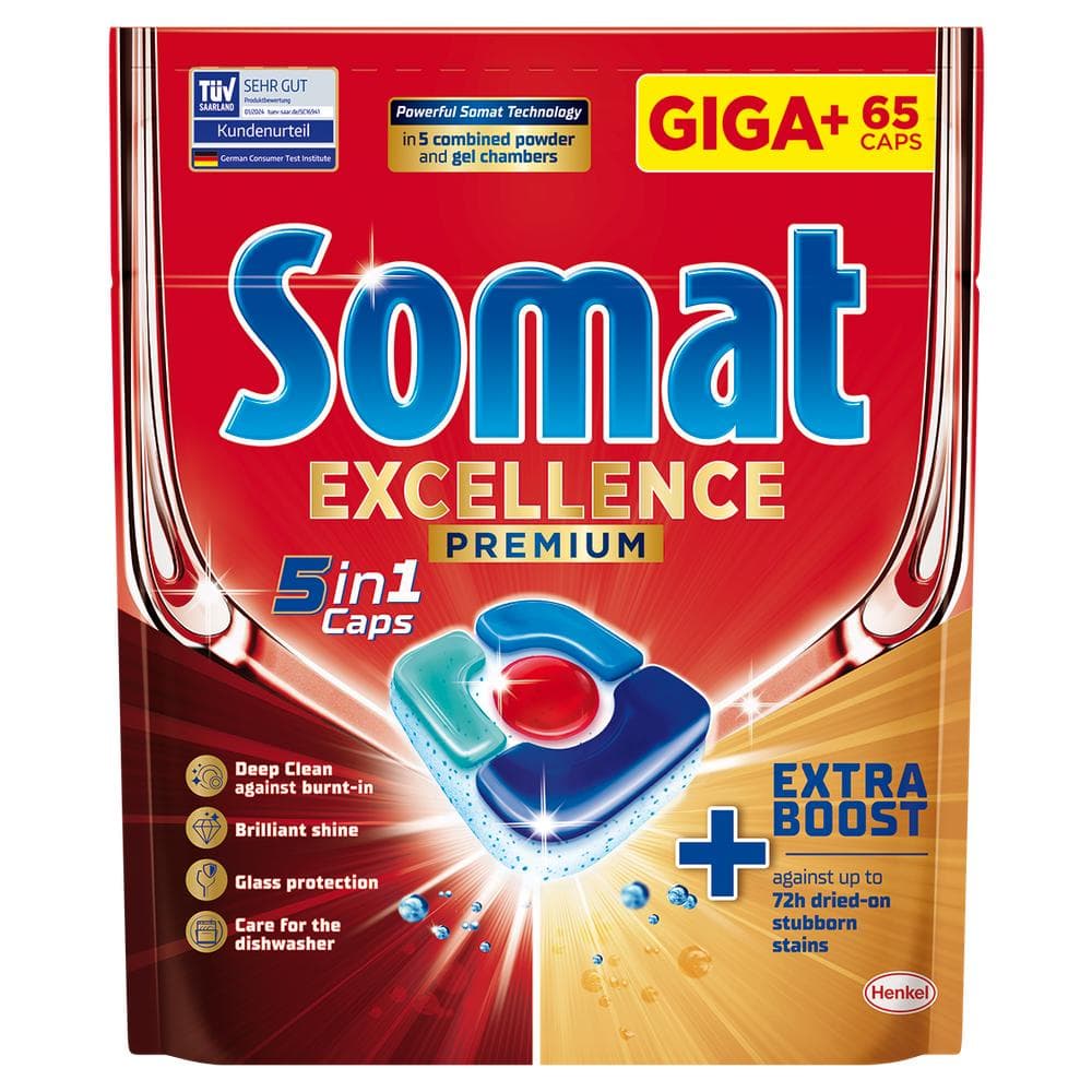 Somat excellence 5u1 tablete za strojno pranje posuđa 80 kom Akcija u trgovini KTC