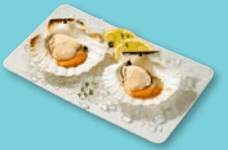 Velika kapica u polovici (kapesante) 1 kg Akcija u trgovini Spar