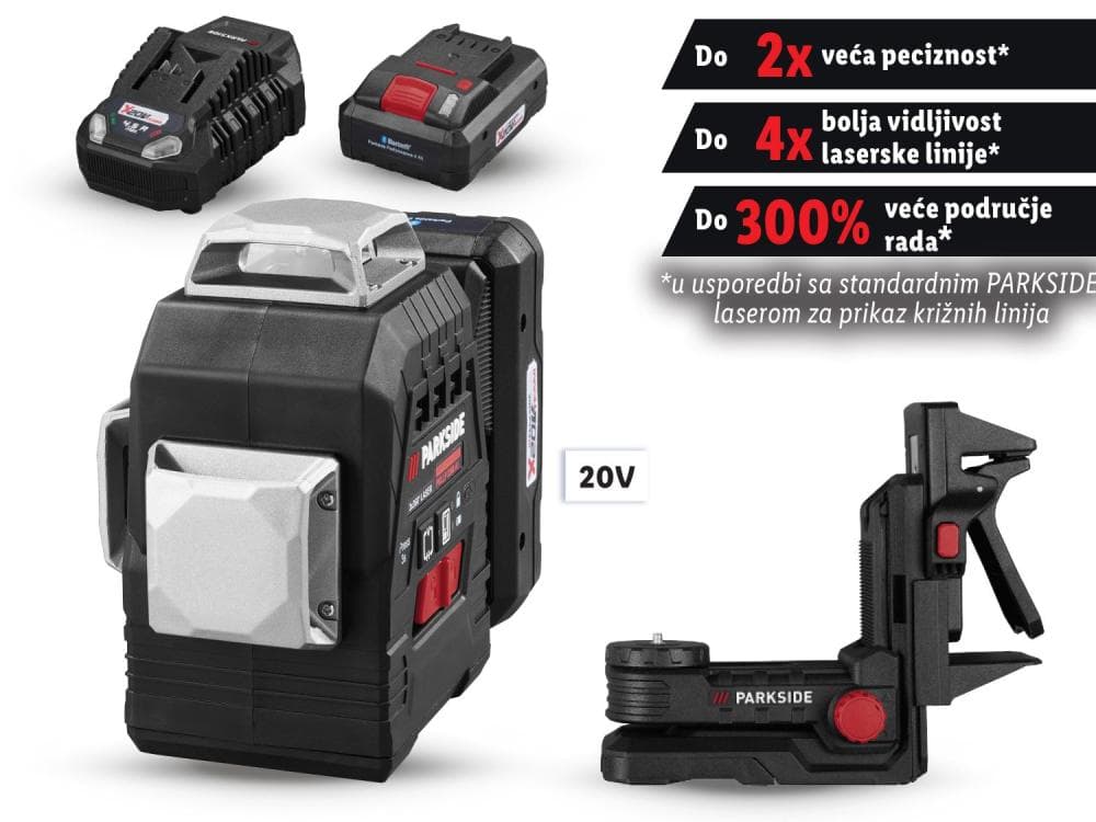 PARKSIDE aku laser za križne linije PKLLO 3360 Akcija u trgovini Kaufland
