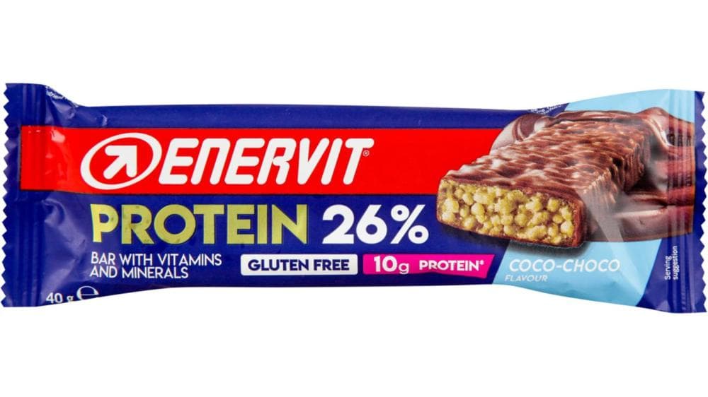 Proteinska pločica Enervit kakao čokolada 26% protein 40 g Akcija u trgovini KTC