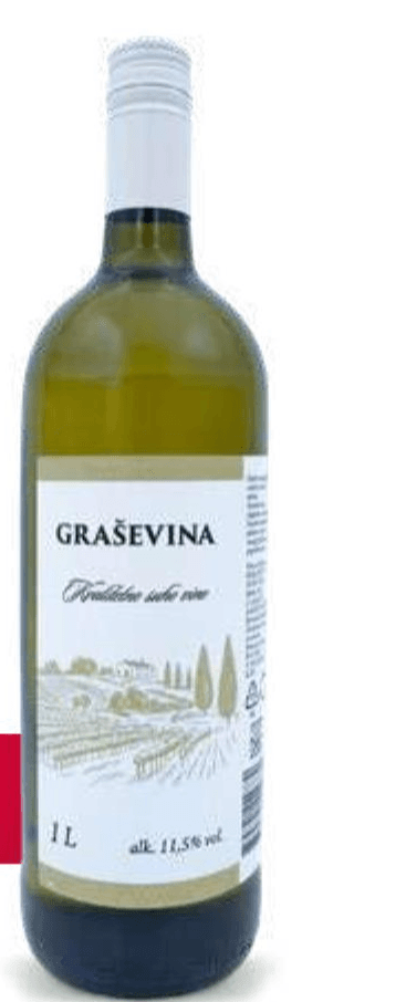 Vino Graševina ZOI 1 L Akcija u trgovini Eurospin