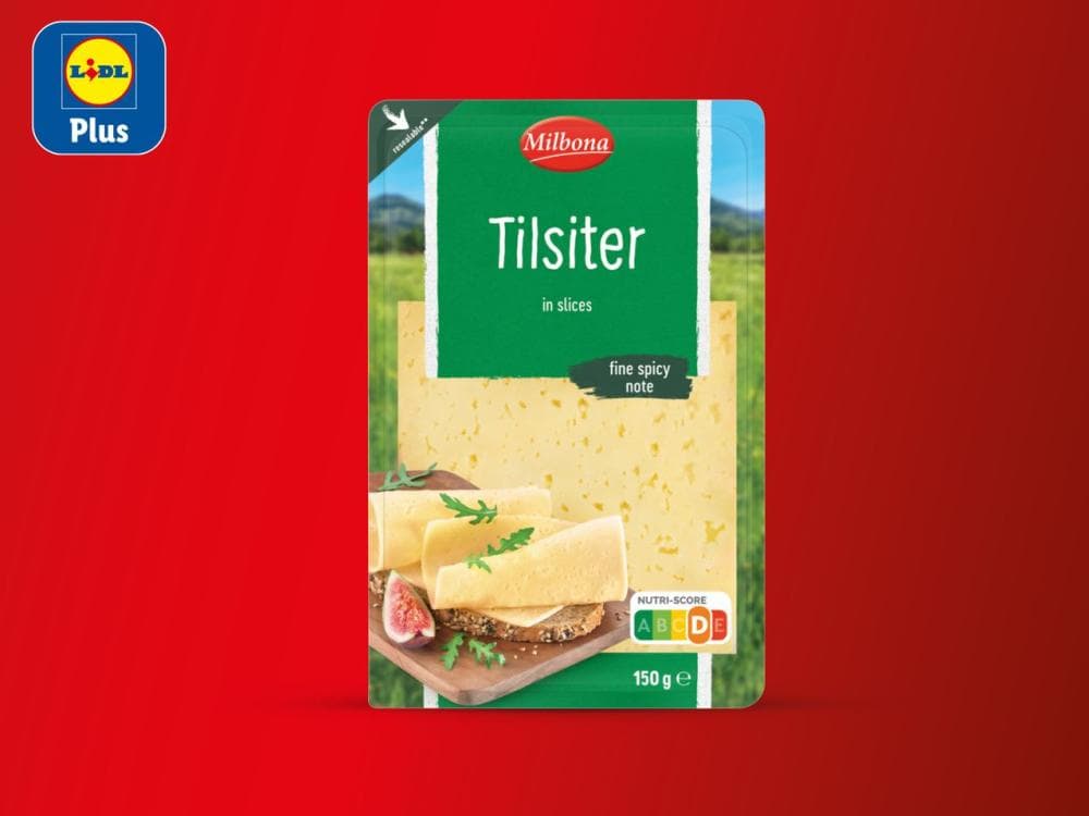 MILBONA Tilsiter listići 150 g Akcija u trgovini Lidl