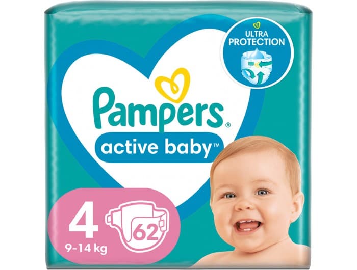 Pampers Active Baby dječje pelene S4 62 kom Akcija u trgovini KTC