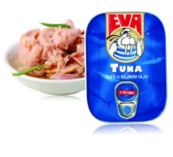 Eva tuna fileti u biljnom ulju ocijeđena masa 81 g Akcija u trgovini Studenac