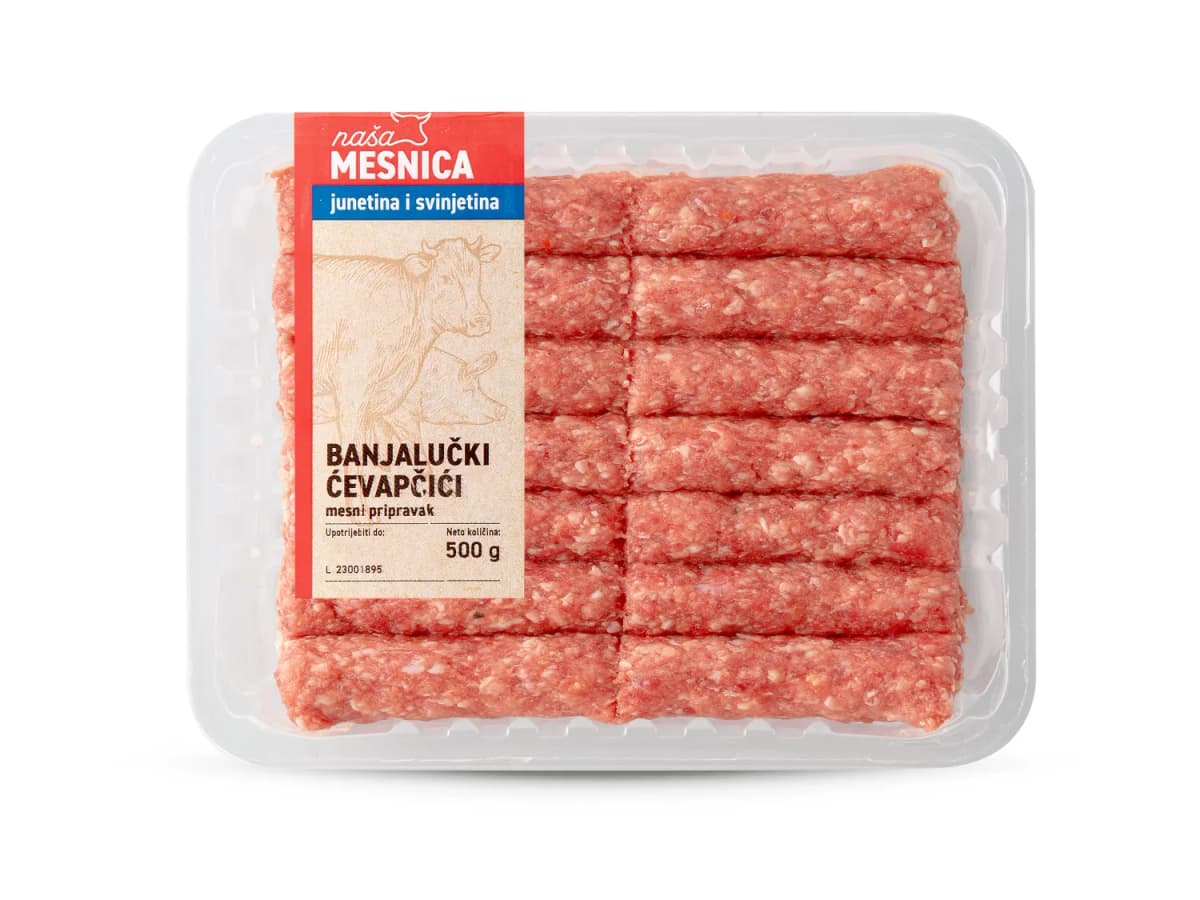 Svježi banjalučki ćevapčići 500 g Mesnica Akcija u trgovini Lidl