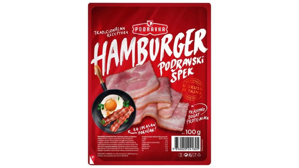 Podravka hamburger 100 g Akcija u trgovini Tommy