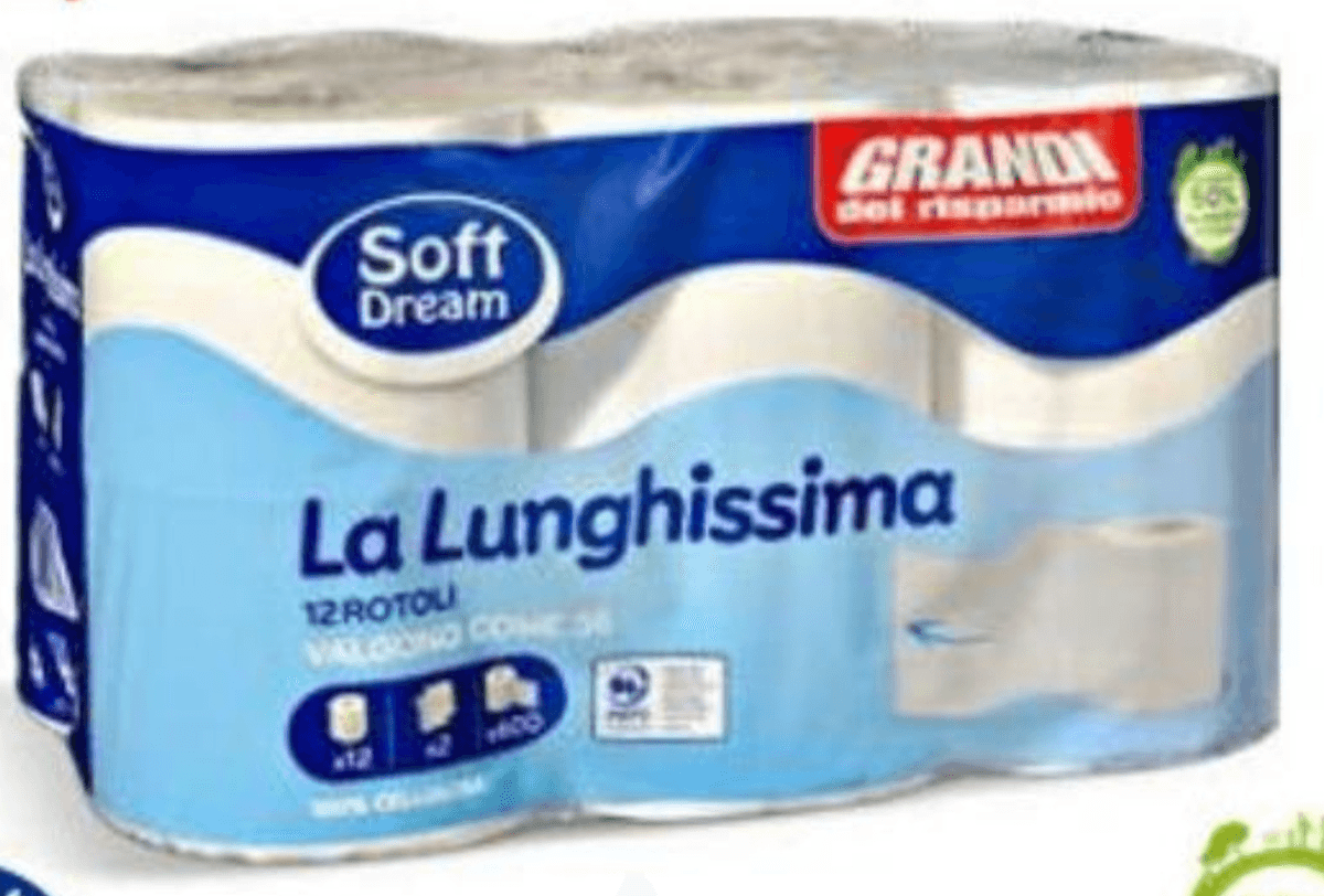 Soft Dream Toaletni papir La Lunghissima 12 ROLA Akcija u trgovini Eurospin