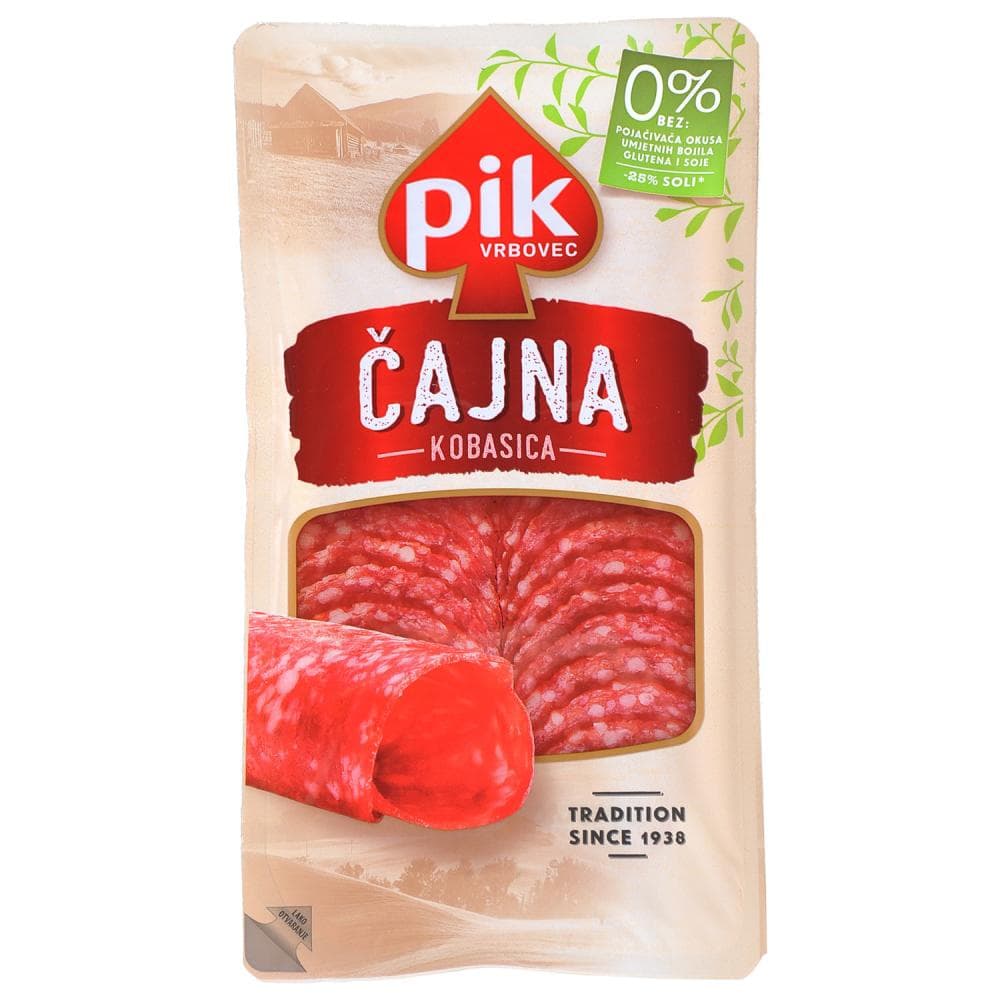 Pik Čajna kobasica narezak 100 g Akcija u trgovini Djelo