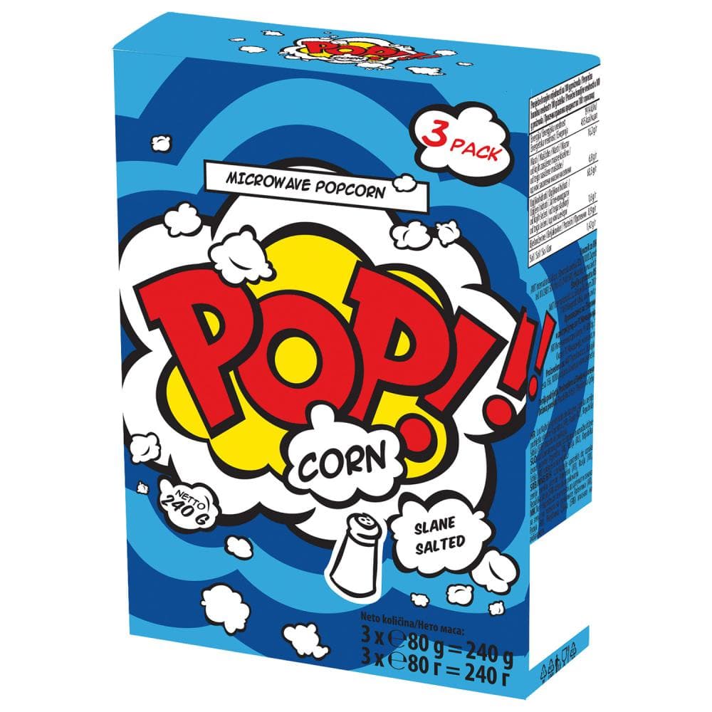 POP!!! kokice slane 3 x 80 g Akcija u trgovini Djelo