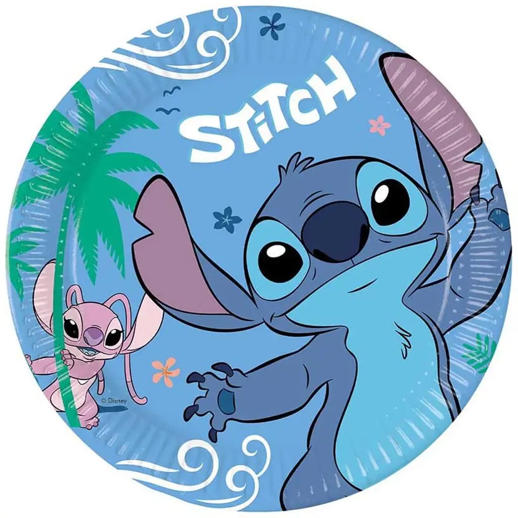 Papirnati tanjuri Ø 23 cm Disney Stitch Akcija u trgovini Tedi