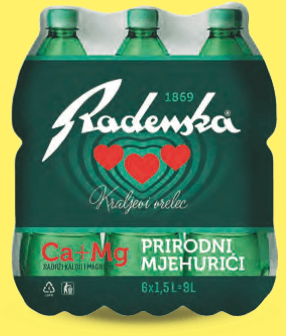 Radenska gazirana voda 6x1,5 L Akcija u trgovini Kaufland