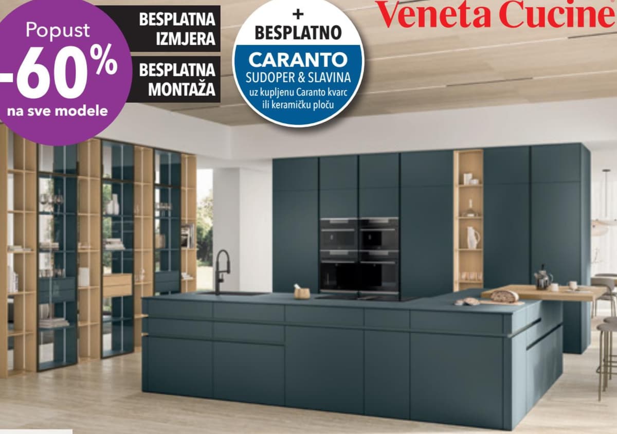 Kuhinja ICONICA Veneta Cucine Akcija u trgovini Harvey Norman