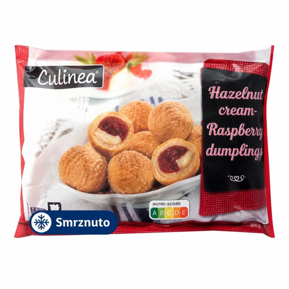 Culinea knedle s kremom od lješnjaka i malinama 800 g Akcija u trgovini Lidl