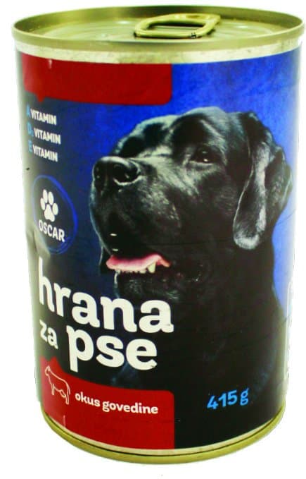 Oscar hrana za pse Govedina 415 g Akcija u trgovini Boso